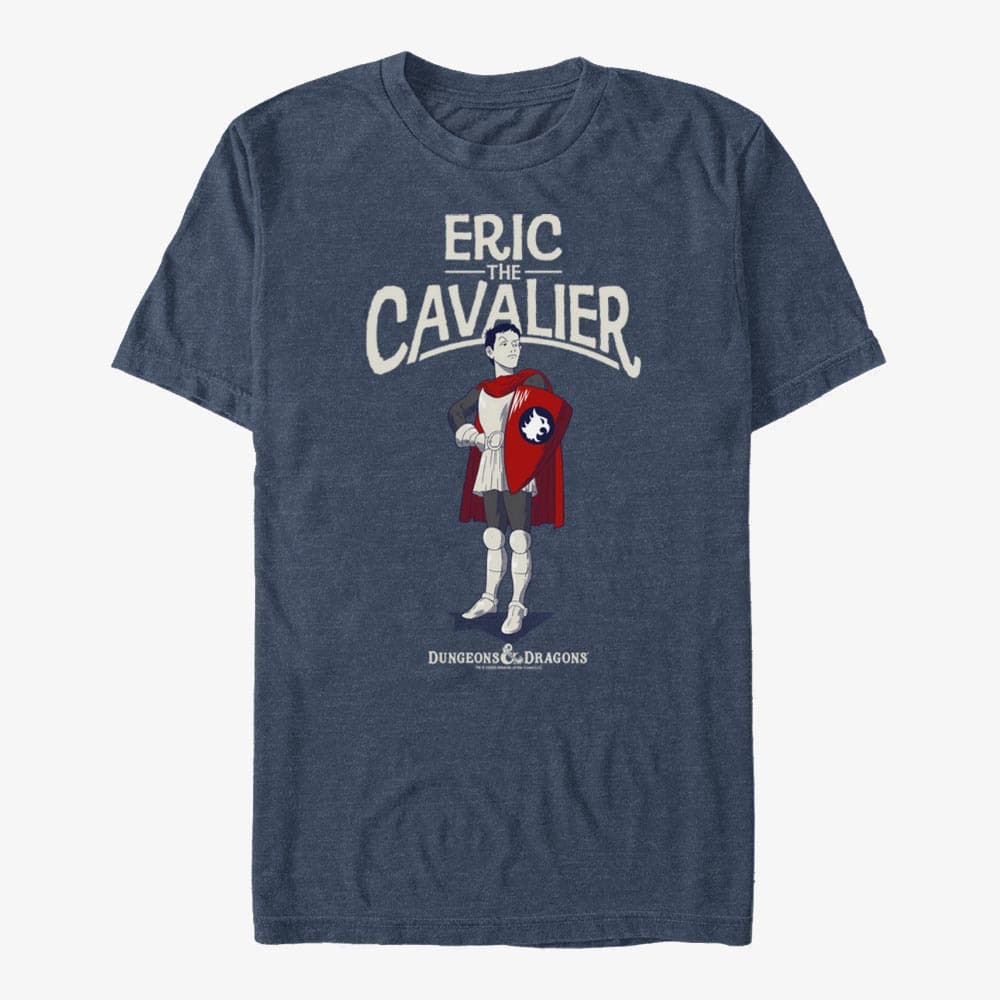 Tričká Merch Dungeons & Dragons - Eric Cavalier Unisex T-Shirt Vintage Heather Navy