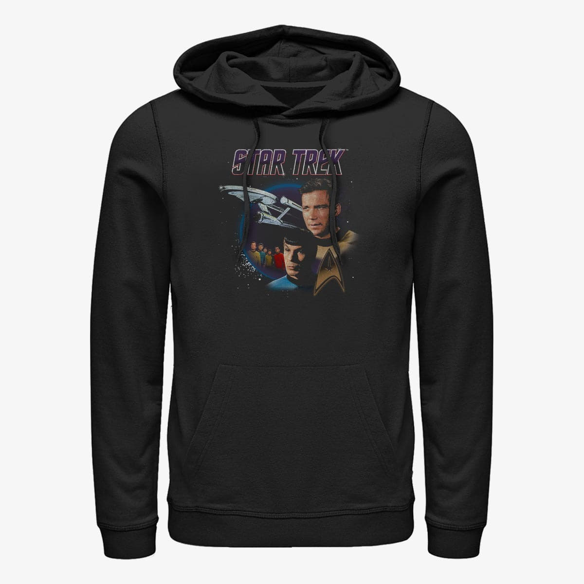 Sweatshirts Merch Paramount Star Trek - Vintage Poster Unisex Hoodie Black