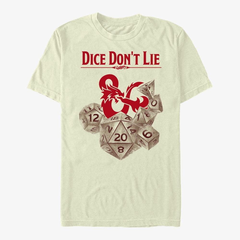 Tričká Merch Dungeons & Dragons - Dice Don't Lie Unisex T-Shirt Natural