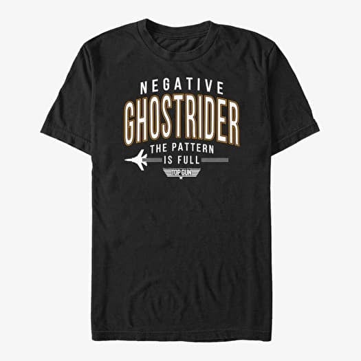 T-shirt Merch Paramount Top Gun - Negative Ghostrider Unisex T-Shirt Black