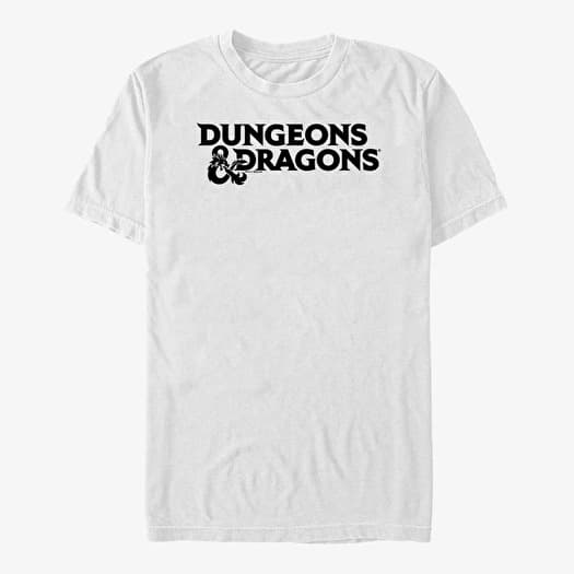 T-shirt Merch Dungeons & Dragons - Stacked Logo Unisex T-Shirt White