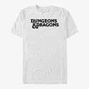 Merch Dungeons & Dragons - Stacked Logo Unisex T-Shirt White