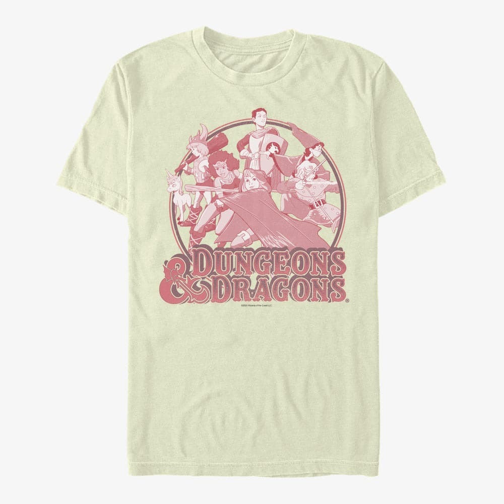 Majice T-shirt Merch Dungeons & Dragons - Group Badge Unisex T-Shirt Natural