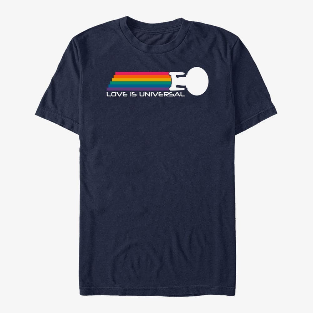 T-Shirts Merch Paramount Star Trek - Universal Stripes Unisex T-Shirt Navy Blue