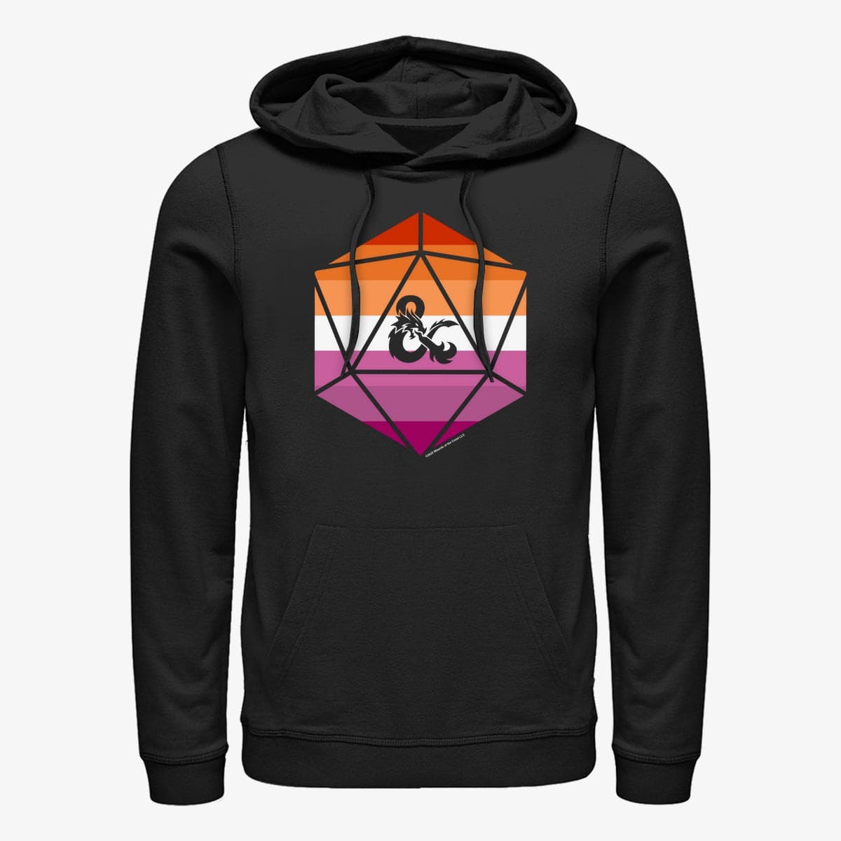 Суичърти Merch Dungeons & Dragons - Lesbian Ampersand Unisex Hoodie Black