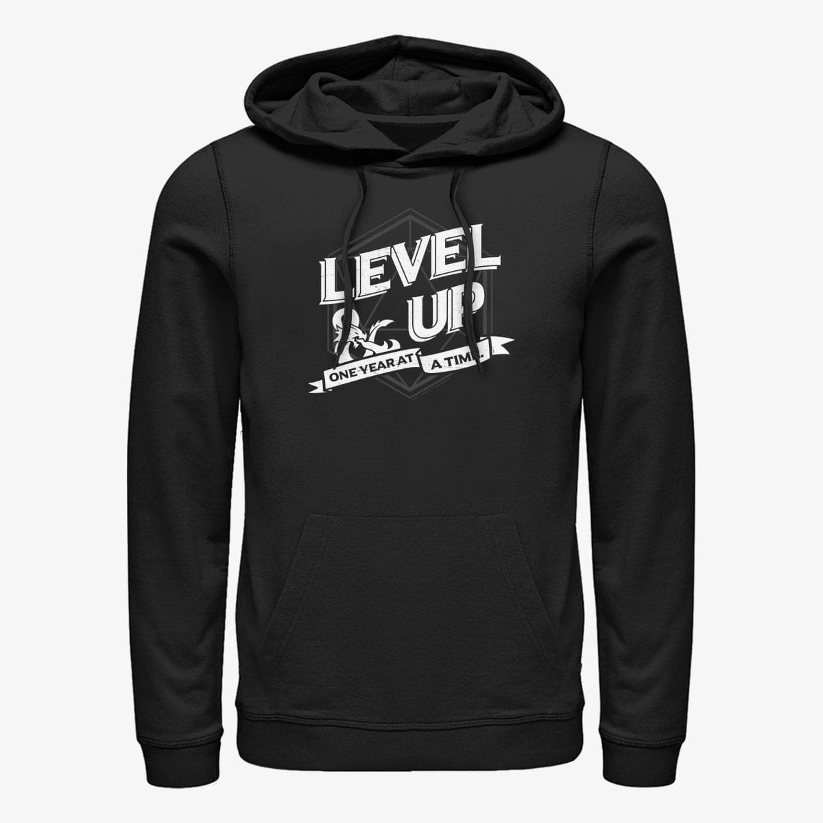 Sweatshirts Merch Dungeons & Dragons - LevelUp DND Unisex Hoodie Black
