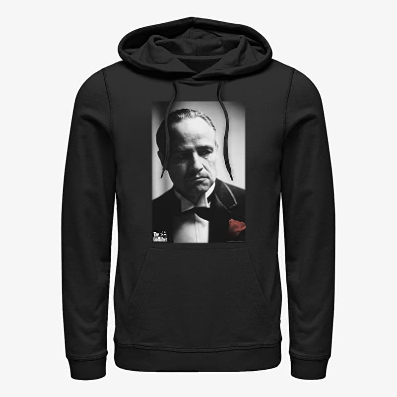 Sweatshirt Merch Paramount The Godfather - Corleone Rose Unisex Hoodie Black