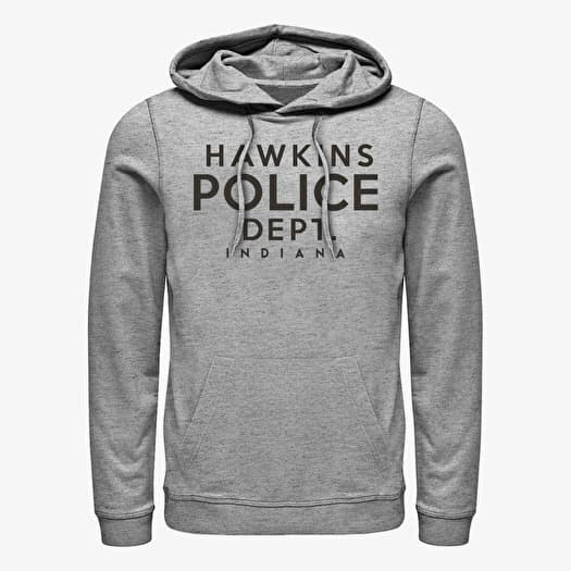 Majica Merch Netflix Stranger Things - Hawkins Police Department Unisex Hoodie Heather Grey