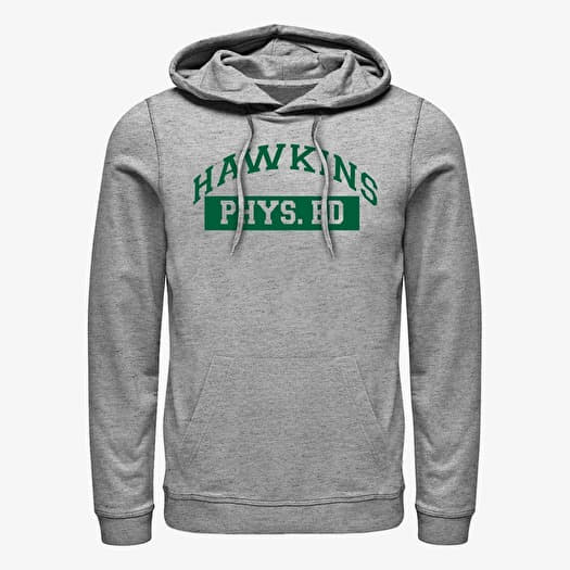Majica Merch Netflix Stranger Things - Hawkins Phys Ed Unisex Hoodie Heather Grey