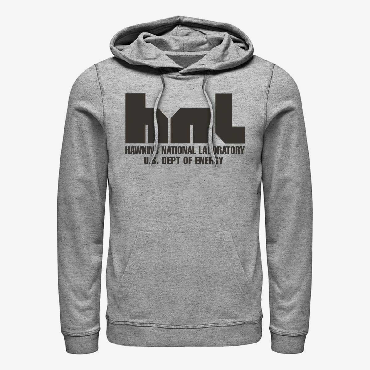 Sweatshirts Merch Netflix Stranger Things - Hawkins National Laboratory Unisex Hoodie Heather Grey
