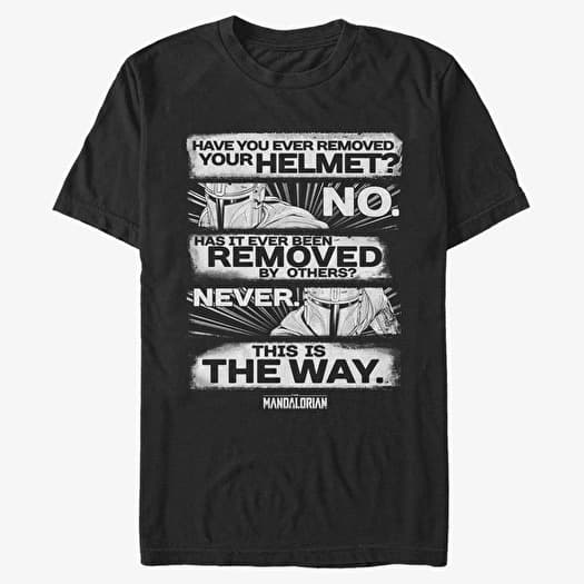 Majica Merch Star Wars: The Mandalorian - This is the Way Unisex T-Shirt Black