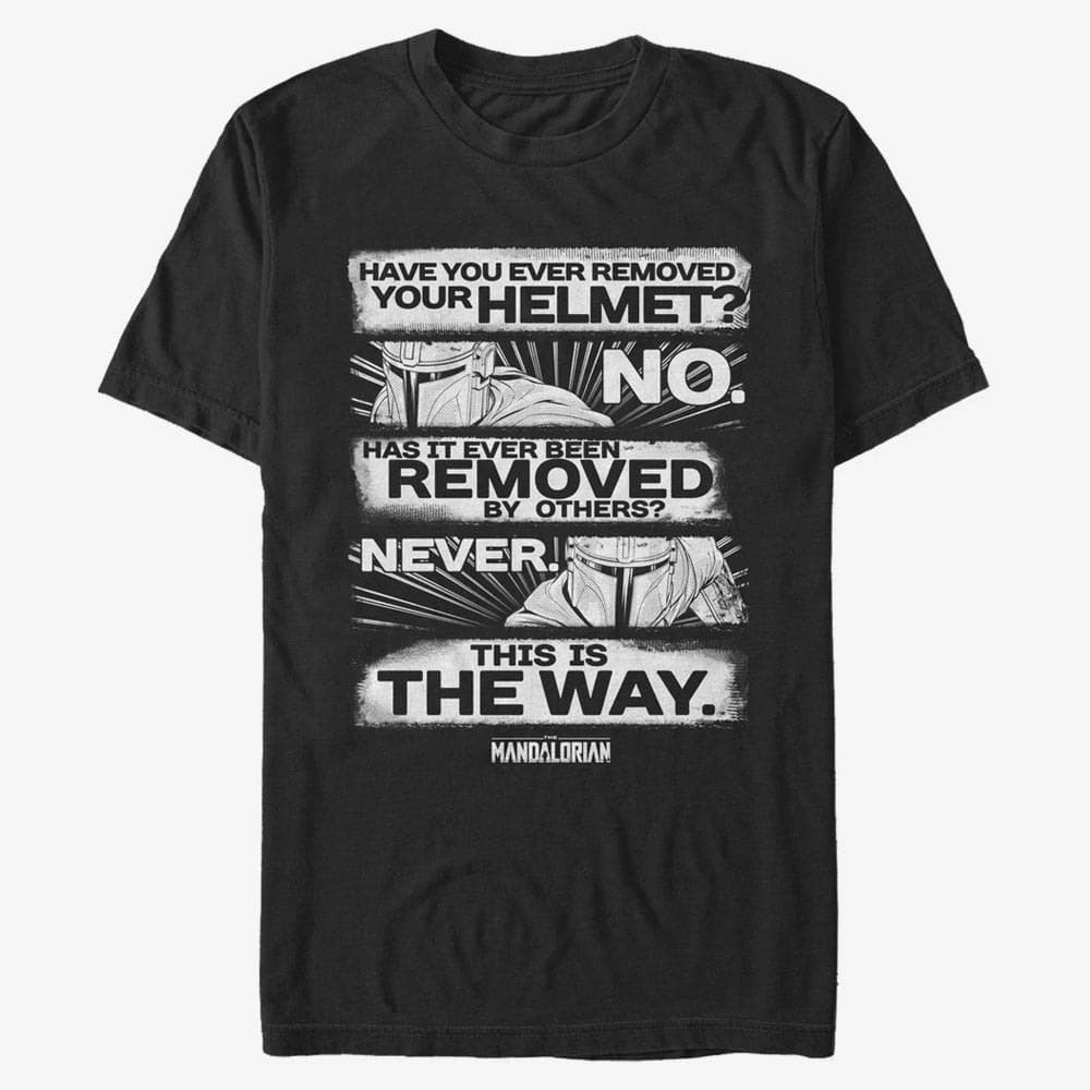 Tričká Merch Star Wars: The Mandalorian - This is the Way Unisex T-Shirt Black