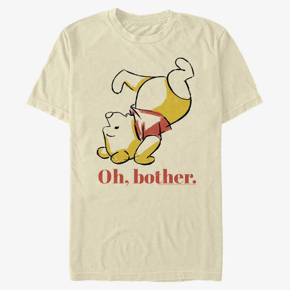 Tričká Merch Disney Classics Winnie The Pooh - Oh Bother Bear Unisex T-Shirt Natural