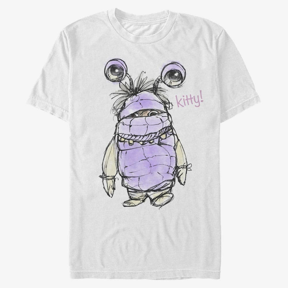 Tričká Merch Pixar Monster's Inc. - Boo Kitty Unisex T-Shirt White