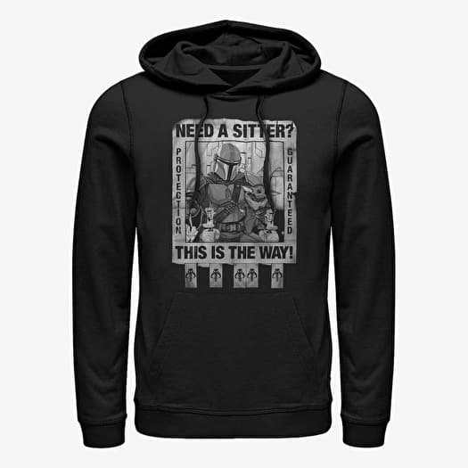 Mikina Merch Star Wars: The Mandalorian - Protection Guaranteed Unisex Hoodie Black