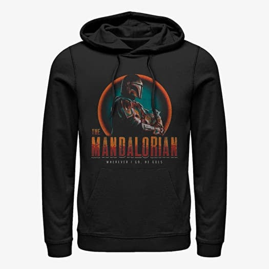 Kampsun Merch Star Wars: The Mandalorian - Madeworn Mando Unisex Hoodie Black