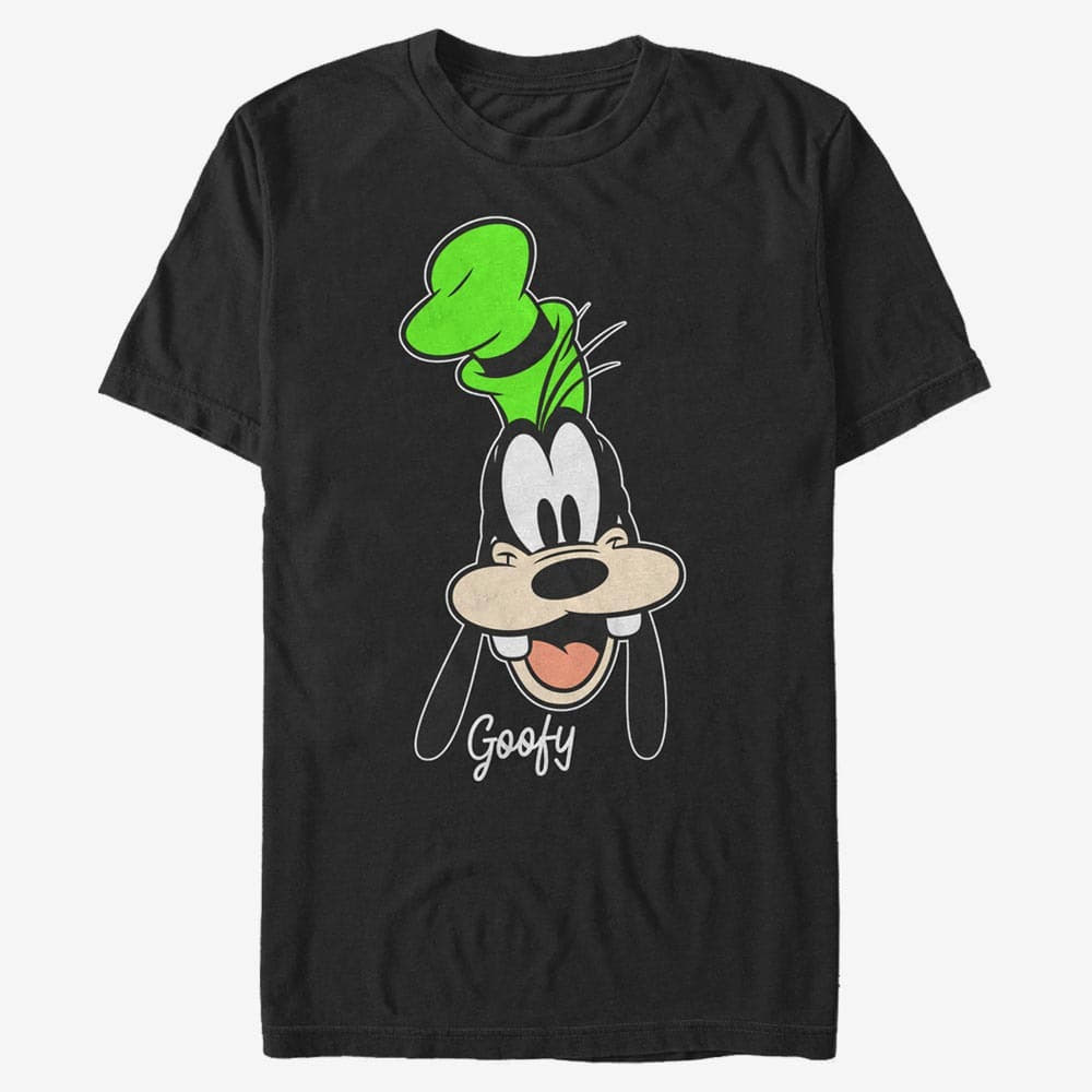 T-shirts Merch Disney Classic Mickey - Goofy Big Face Unisex T-Shirt Black