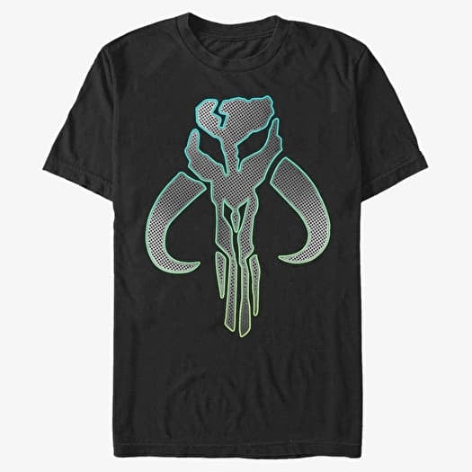 T-särk Merch Star Wars: The Mandalorian - Mando Silver Unisex T-Shirt Black