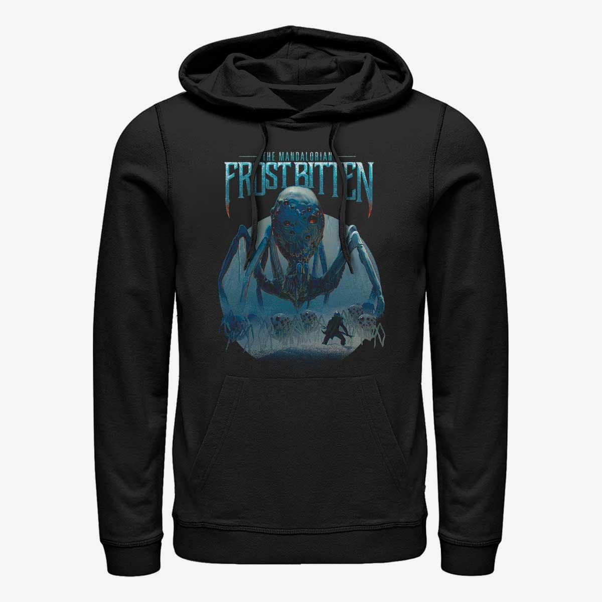 Mikiny Merch Star Wars: The Mandalorian - Spyderz Band Unisex Hoodie Black