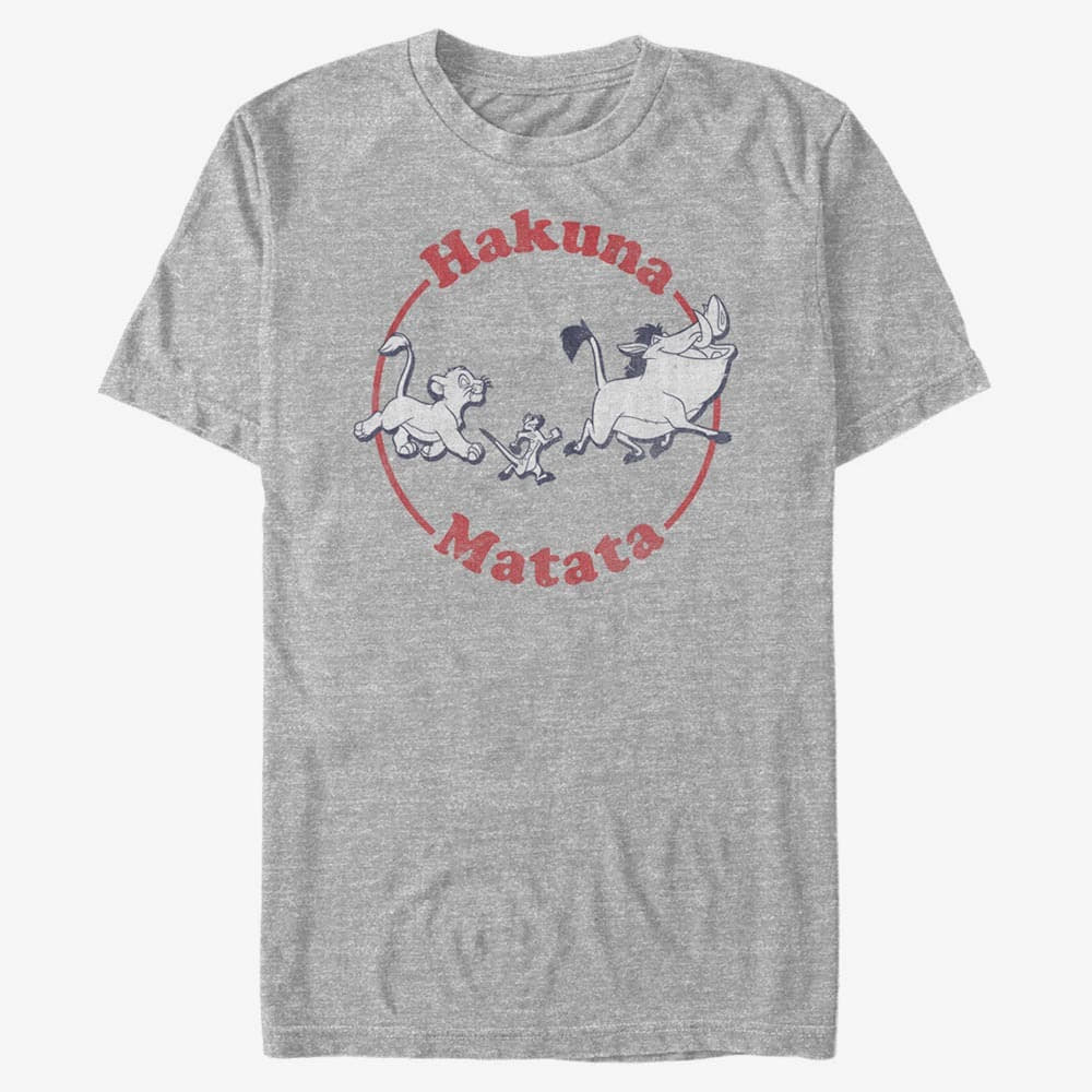majice kratkih rukava Merch Disney The Lion King - Classic Motto Unisex T-Shirt Heather Grey