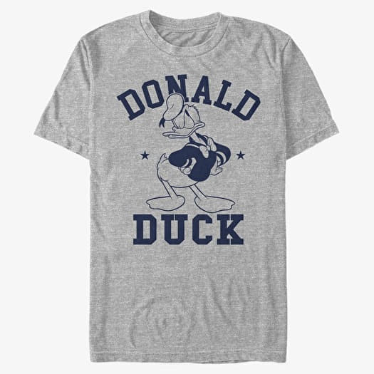 Marškinėliai Merch Disney Classic Mickey - Donald Goes To College Unisex T-Shirt Heather Grey