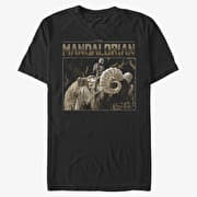 Merch Star Wars: The Mandalorian - Bantha Ride Unisex T-Shirt Black