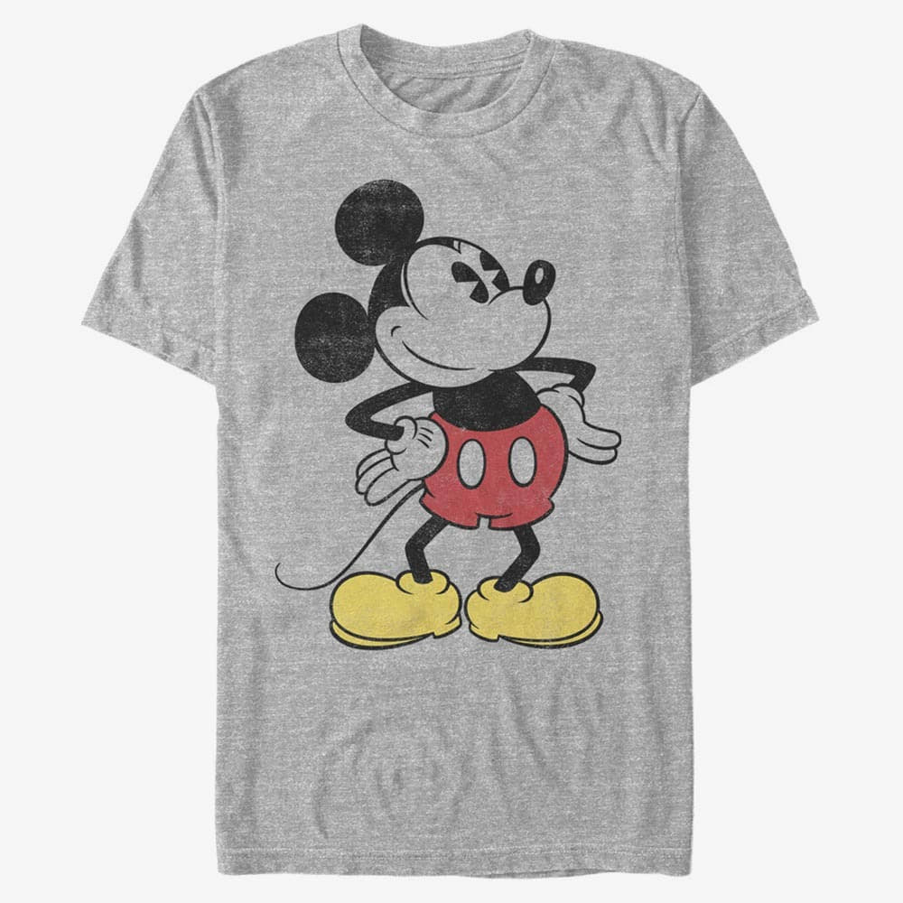 Tričká Merch Disney Classic Mickey - Classic Vintage Mickey Unisex T-Shirt Heather Grey