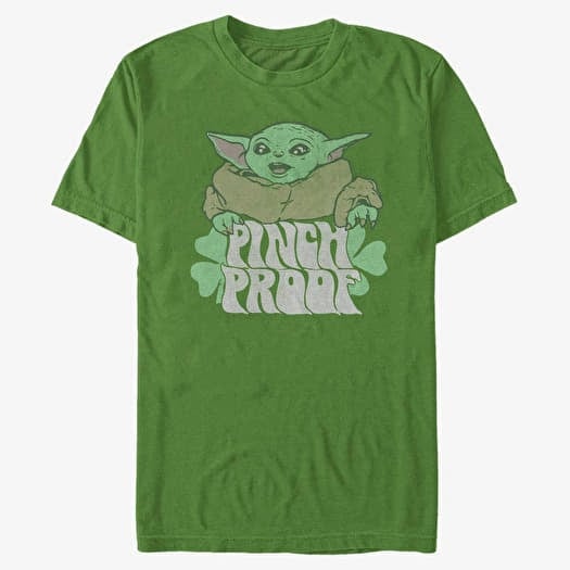 Póló Merch Star Wars: The Mandalorian - Pinch The Baby Unisex T-Shirt Kelly Green