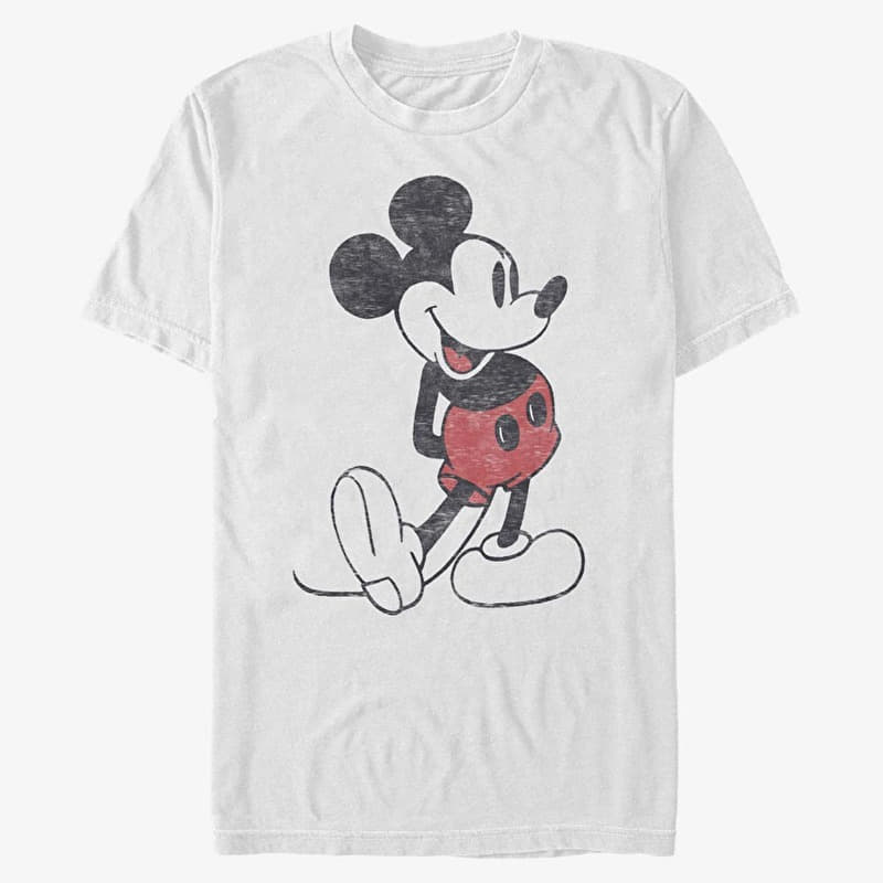Majica Merch Disney Classics Mickey Classic - VINTAGE CLASSIC Unisex T-Shirt White