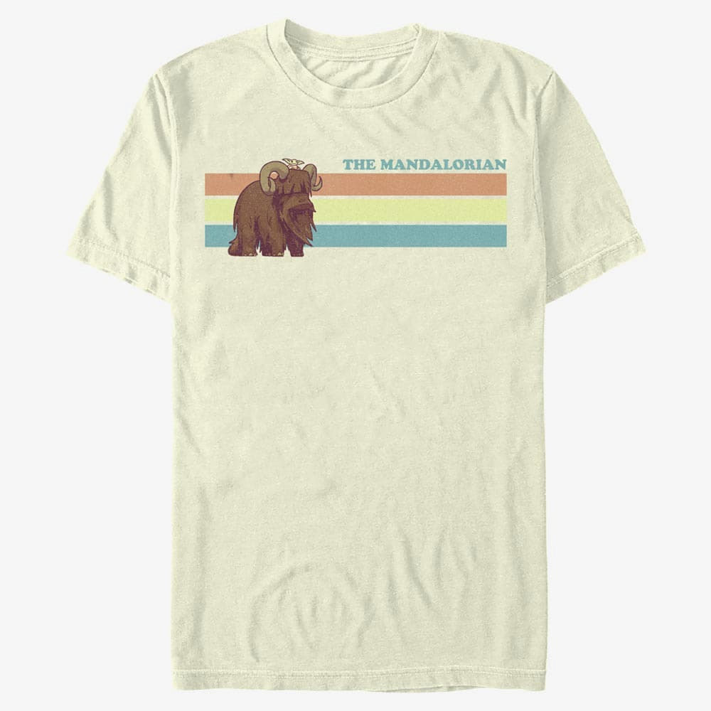 T-särgid Merch Star Wars: The Mandalorian - Bantha Ride Unisex T-Shirt Natural