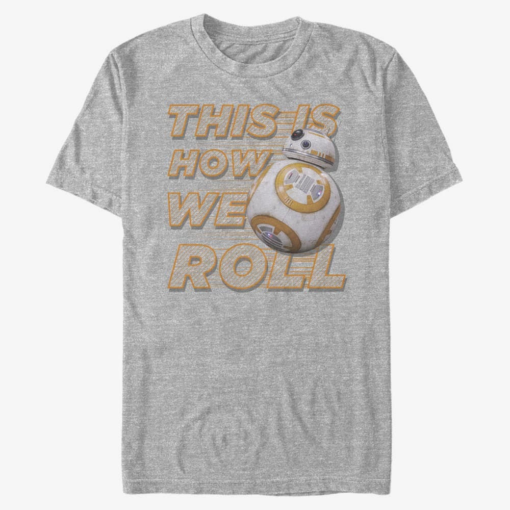 majice kratkih rukava Merch Star Wars: Episode 7 - This Is How We Roll Sideways Men's T-Shirt Heather Grey