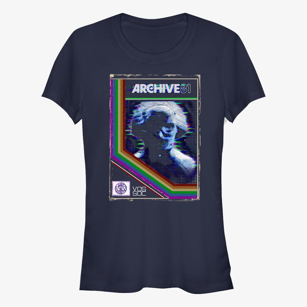 Tričká Merch Netflix Archive 81 - THE STATUE Women's T-Shirt Navy Blue