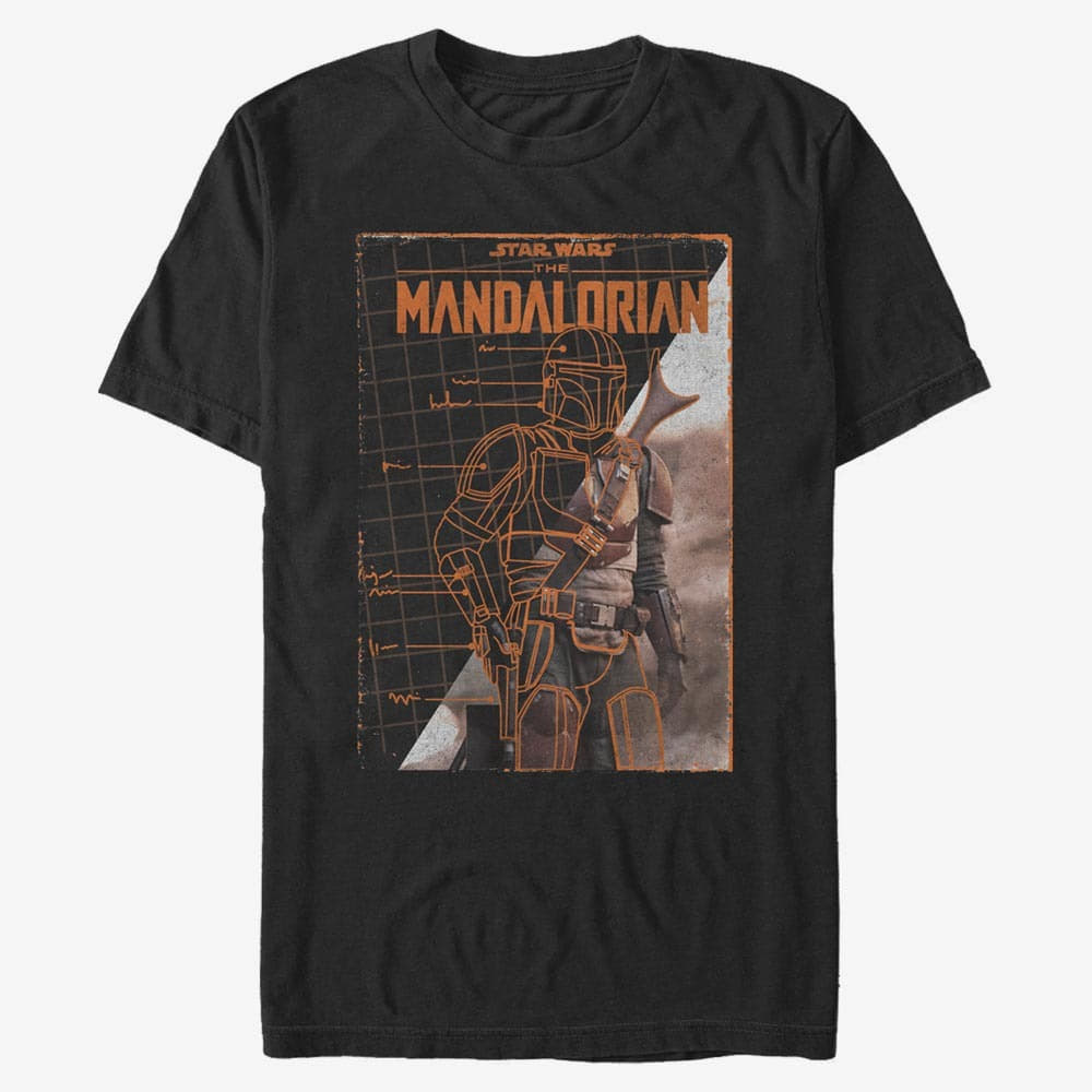 Magliette Merch Star Wars: Mandalorian - Gallery Poster Men's T-Shirt Black