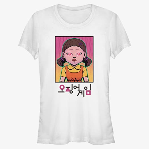 T-shirt Merch Netflix Squid Game - Neon Doll Women's T-Shirt White