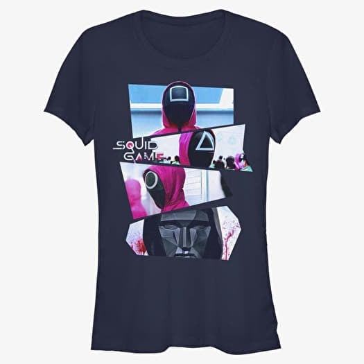 T-shirt Merch Netflix Squid Game - Masked Markers Women's T-Shirt Navy Blue