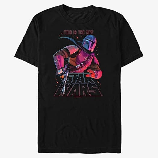 T-shirt Merch Star Wars: Mandalorian - Night Ranger Men's T-Shirt Black