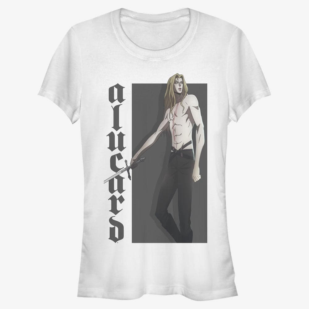 T-Shirts Merch Netflix Castlevania - Hero Alucard Women's T-Shirt White