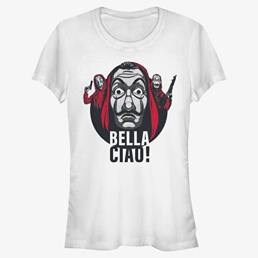 T-shirt Merch Netflix Money Heist - Ciao Circle Trio Women's T-Shirt White