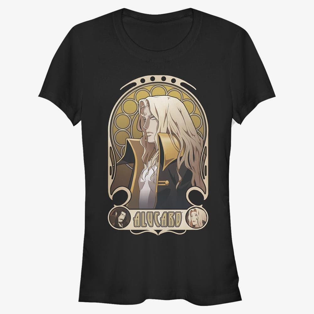 Tričká Merch Netflix Castlevania - Alucard Nouveau Women's T-Shirt Black
