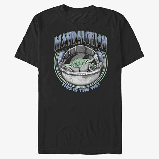 Camiseta Merch Star Wars: The Mandalorian - VINT MAGIC Men's T-Shirt Black