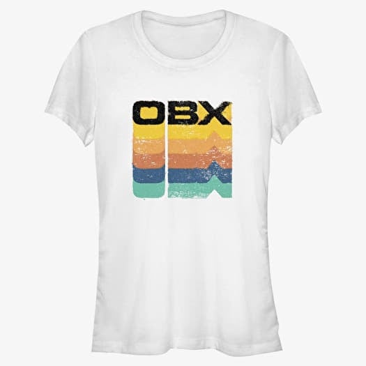 T-shirt Merch Netflix Outer Banks - OBX Rainbow Stack Women's T-Shirt White