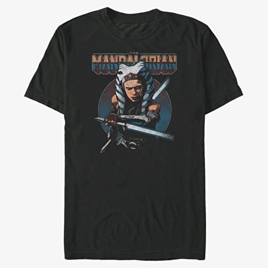 T-shirt Merch Star Wars: Mandalorian - Ahsoka Circle Men's T-Shirt Black