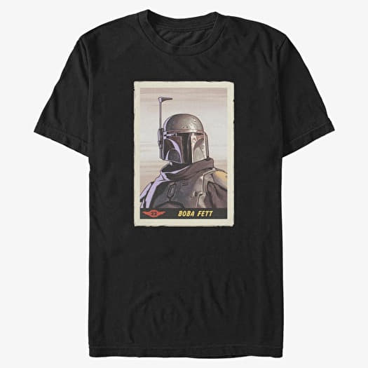T-skjorte Merch Star Wars: The Mandalorian - Fett Card Men's T-Shirt Black
