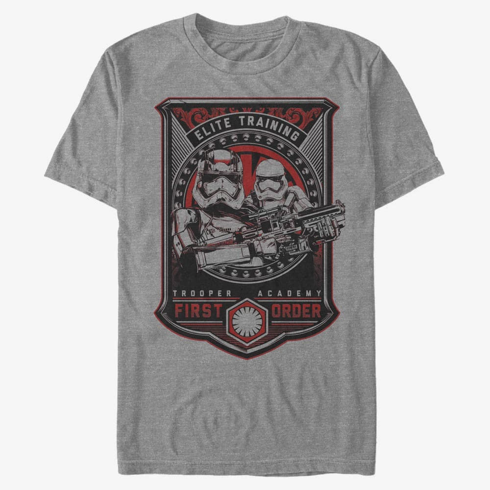 majice kratkih rukava Merch Star Wars: Episode 7 - Elite Trained Men's T-Shirt Dark Heather Grey