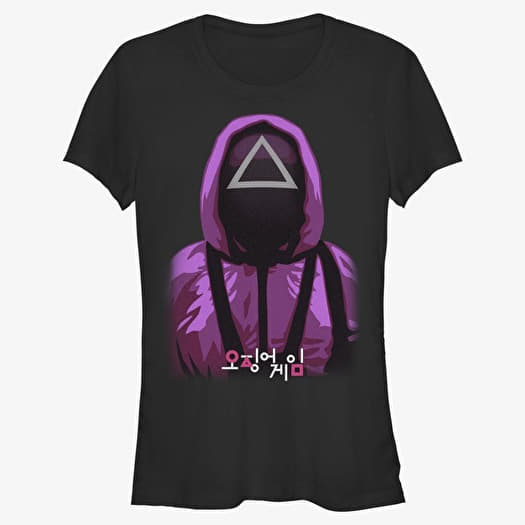 Tričko Merch Netflix Squid Game - Triangle Guy Women's T-Shirt Black
