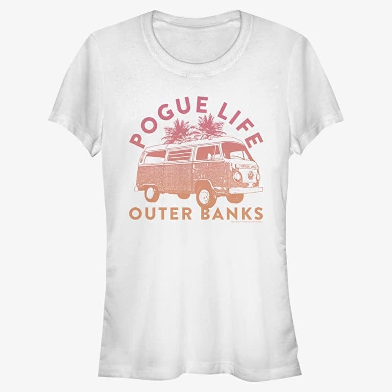 T-shirt Merch Netflix Outer Banks - Pogue Life Women's T-Shirt White