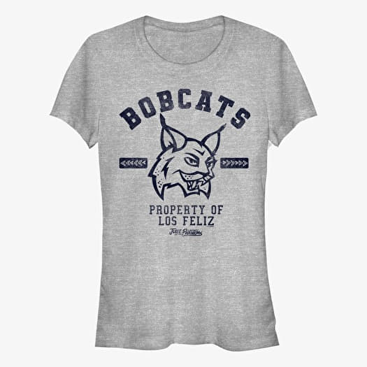 Tričko Merch Netflix Julie And The Phantoms - Collegiate Bobcats Women's T-Shirt Heather Grey