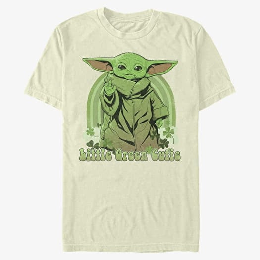 Camiseta Merch Star Wars: Mandalorian - little green guy Men's T-Shirt Natural