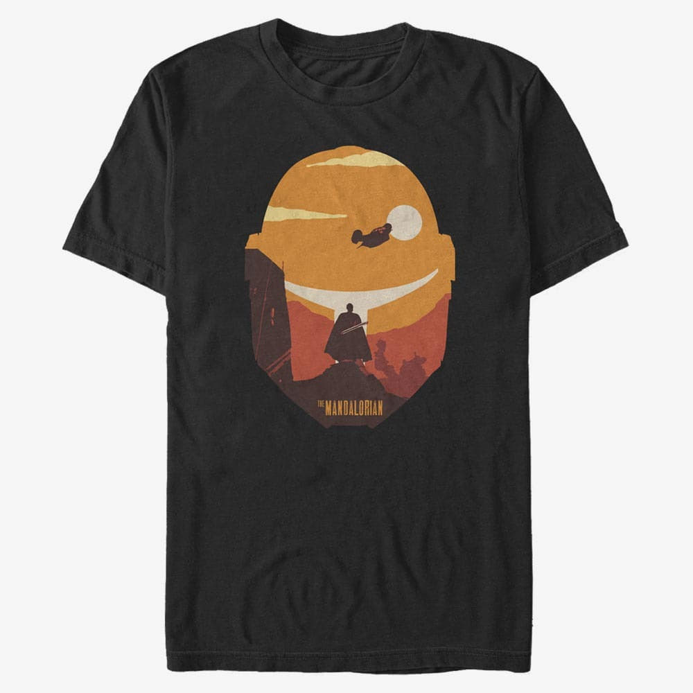 T-Shirts Merch Star Wars: The Mandalorian - Dark Saber Poster Men's T-Shirt Black
