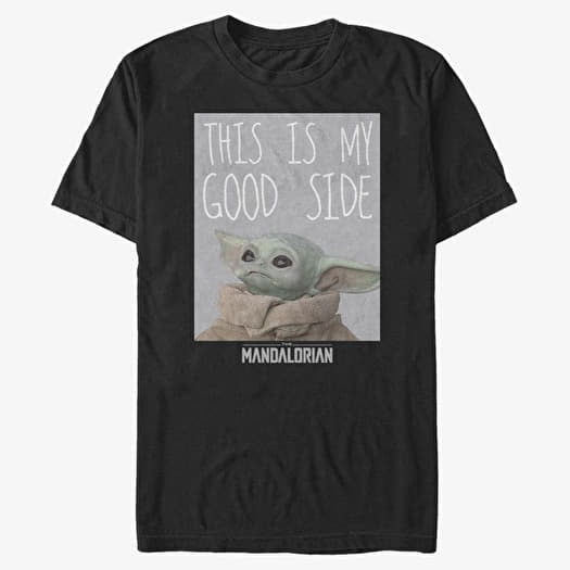 Majica Merch Star Wars: The Mandalorian - Good Side Men's T-Shirt Black